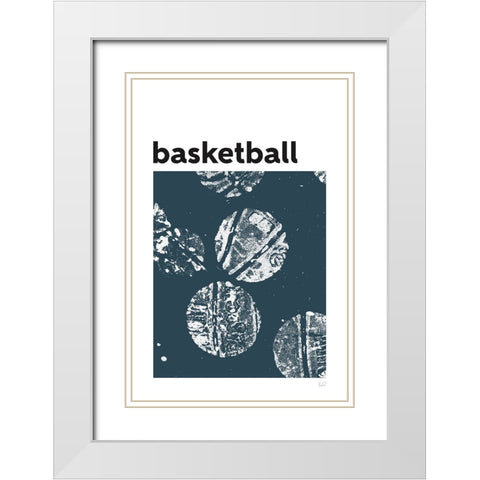 Baller II White Modern Wood Framed Art Print with Double Matting by Youngstrom, Kent