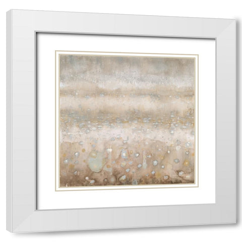 Atmosphere White Modern Wood Framed Art Print with Double Matting by Nai, Danhui