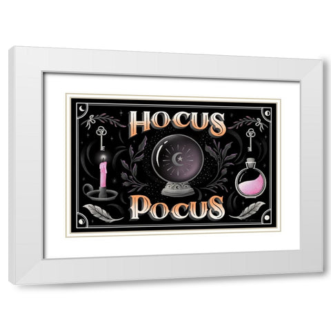 Hocus Pocus I White Modern Wood Framed Art Print with Double Matting by Graham, Gia