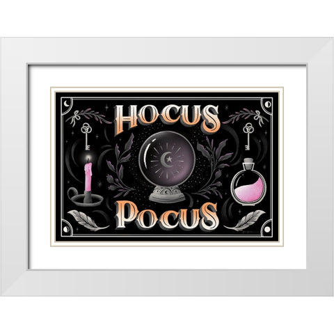 Hocus Pocus I White Modern Wood Framed Art Print with Double Matting by Graham, Gia