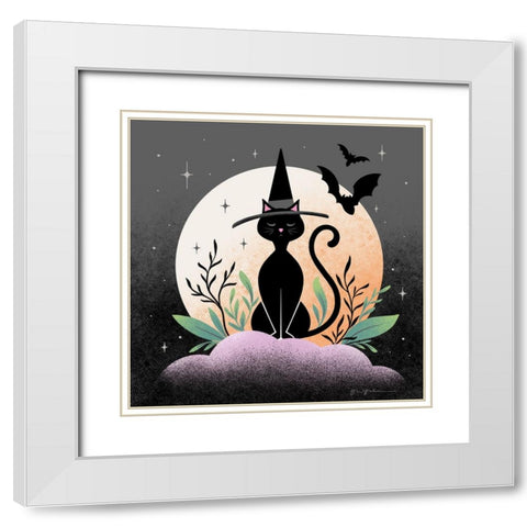 Hocus Pocus II White Modern Wood Framed Art Print with Double Matting by Graham, Gia