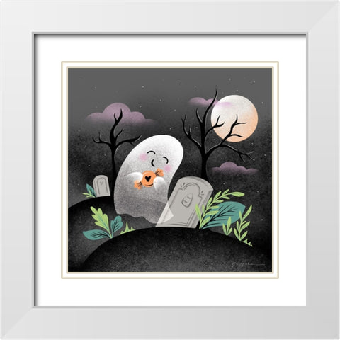 Hocus Pocus IV White Modern Wood Framed Art Print with Double Matting by Graham, Gia