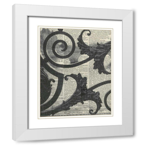 Architectural Paris II - Crop White Modern Wood Framed Art Print with Double Matting by Olivier, Marc