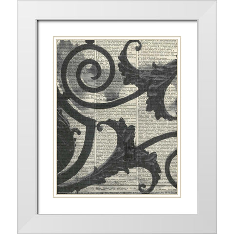 Architectural Paris II - Crop White Modern Wood Framed Art Print with Double Matting by Olivier, Marc