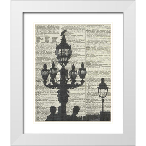 Architectural Paris III - Crop White Modern Wood Framed Art Print with Double Matting by Olivier, Marc