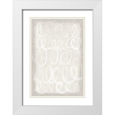 Calming Thoughts I White Modern Wood Framed Art Print with Double Matting by Urban, Mary