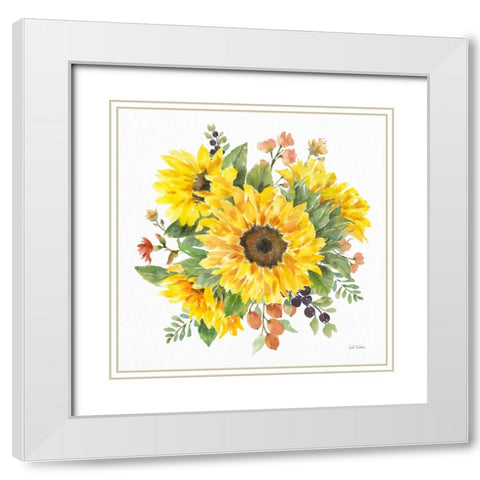 Autumn Breeze VI White Modern Wood Framed Art Print with Double Matting by Trimbach, Leslie