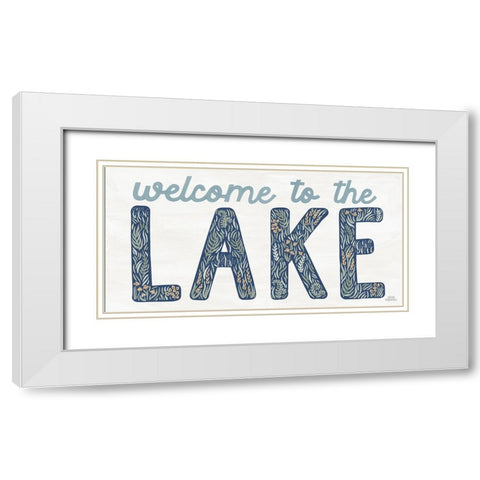 Lakeside Days IX White Modern Wood Framed Art Print with Double Matting by Marshall, Laura