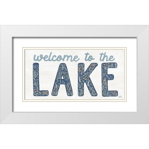 Lakeside Days IX White Modern Wood Framed Art Print with Double Matting by Marshall, Laura
