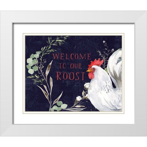Home to Roost VII White Modern Wood Framed Art Print with Double Matting by Pete, Katrina