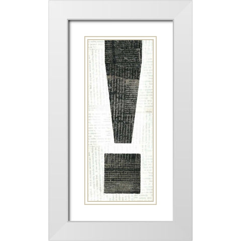 Punctuated Black I White Modern Wood Framed Art Print with Double Matting by Mullan, Michael
