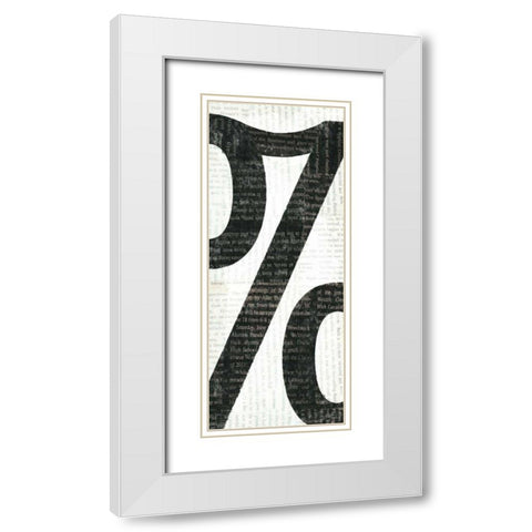 Punctuated Black IV White Modern Wood Framed Art Print with Double Matting by Mullan, Michael