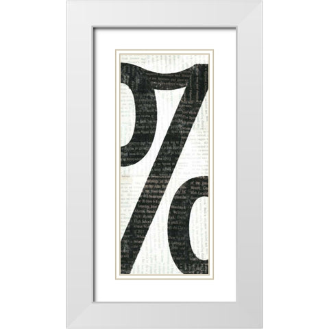 Punctuated Black IV White Modern Wood Framed Art Print with Double Matting by Mullan, Michael