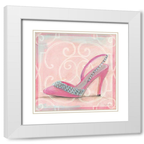 In the Pink II White Modern Wood Framed Art Print with Double Matting by Schlabach, Sue