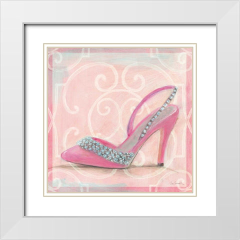 In the Pink II White Modern Wood Framed Art Print with Double Matting by Schlabach, Sue