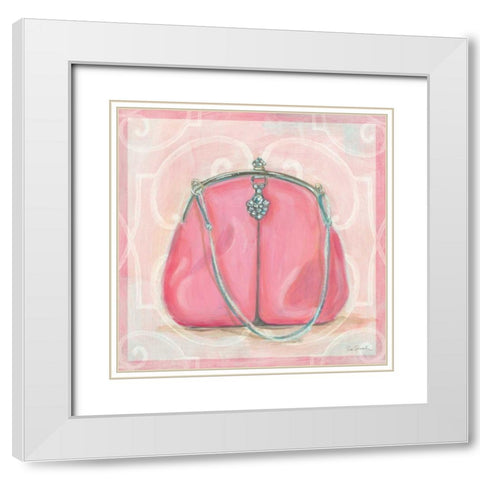 In the Pink IV White Modern Wood Framed Art Print with Double Matting by Schlabach, Sue