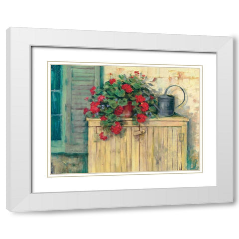 Gardeners Still Life White Modern Wood Framed Art Print with Double Matting by Rowan, Carol