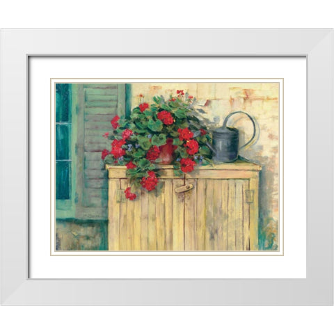 Gardeners Still Life White Modern Wood Framed Art Print with Double Matting by Rowan, Carol