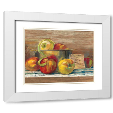 Applesauce White Modern Wood Framed Art Print with Double Matting by Rowan, Carol