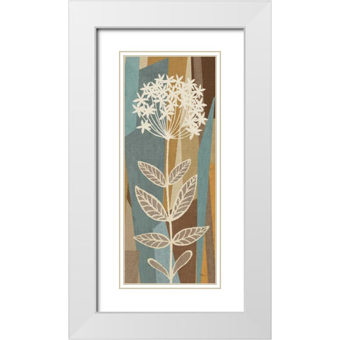 Pieces of Nature IV White Modern Wood Framed Art Print with Double Matting by Pela Studio