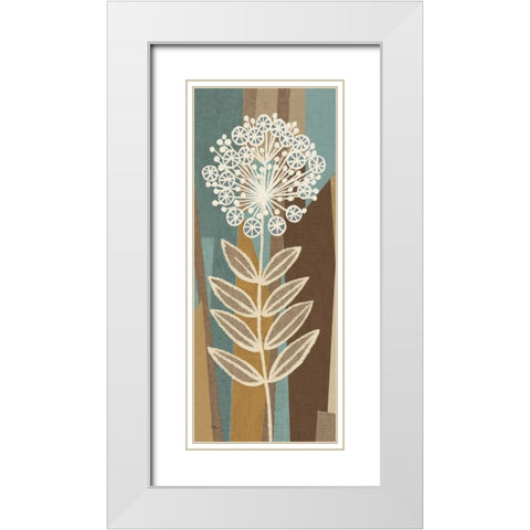 Pieces of Nature V White Modern Wood Framed Art Print with Double Matting by Pela Studio