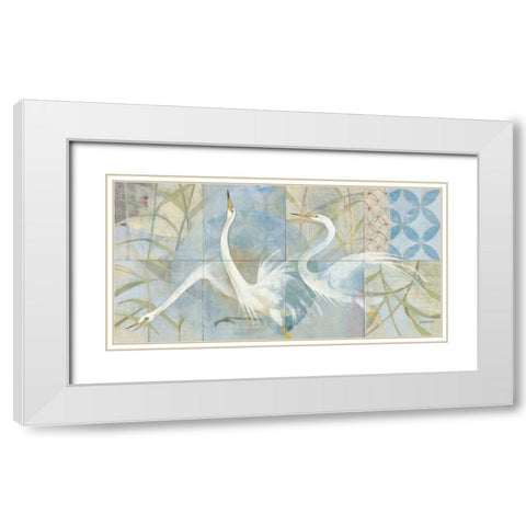 Meadowlands White Modern Wood Framed Art Print with Double Matting by Lovell, Kathrine