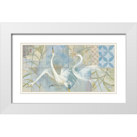 Meadowlands White Modern Wood Framed Art Print with Double Matting by Lovell, Kathrine