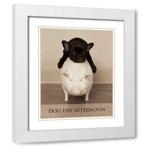 Dog Day Afternoon White Modern Wood Framed Art Print with Double Matting by Dratfield, Jim