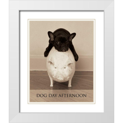 Dog Day Afternoon White Modern Wood Framed Art Print with Double Matting by Dratfield, Jim