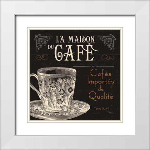 Flavors of France I White Modern Wood Framed Art Print with Double Matting by Pela Studio