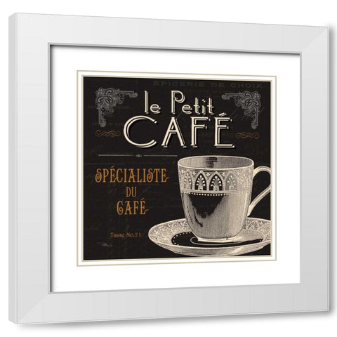 Flavors of France II White Modern Wood Framed Art Print with Double Matting by Pela Studio