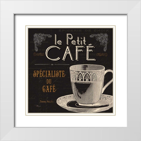 Flavors of France II White Modern Wood Framed Art Print with Double Matting by Pela Studio