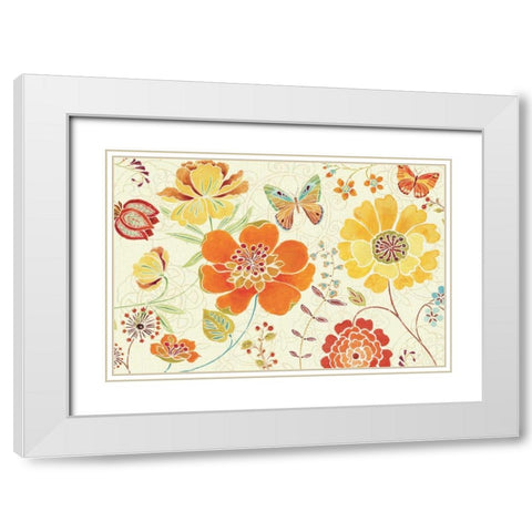Spice Bouquet  I White Modern Wood Framed Art Print with Double Matting by Brissonnet, Daphne