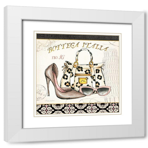 Boutique de Luxe I White Modern Wood Framed Art Print with Double Matting by Laliberte, Andrea