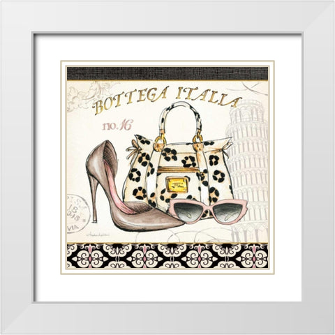 Boutique de Luxe I White Modern Wood Framed Art Print with Double Matting by Laliberte, Andrea