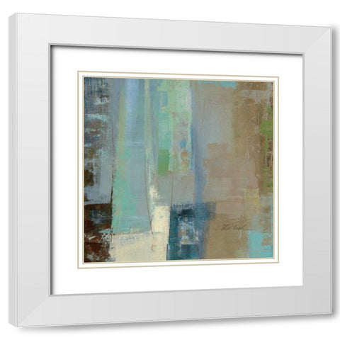 Skylights Square IV White Modern Wood Framed Art Print with Double Matting by Vassileva, Silvia