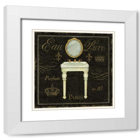 Bain de Luxe IV White Modern Wood Framed Art Print with Double Matting by Brissonnet, Daphne