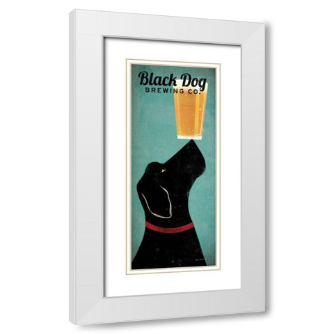 Black Dog Brewing Co White Modern Wood Framed Art Print with Double Matting by Fowler, Ryan