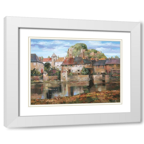 La Seyne-sur-Mer White Modern Wood Framed Art Print with Double Matting by Duvall, Roger