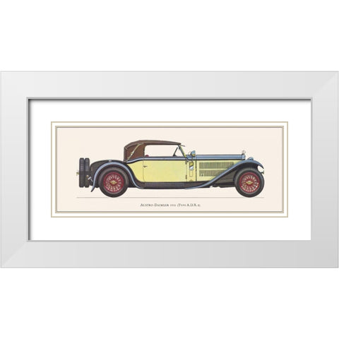 Austro-Daimler 1931 White Modern Wood Framed Art Print with Double Matting by Fantini, Antonio