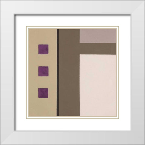 Barrel and Bin A White Modern Wood Framed Art Print with Double Matting by Bannister, Cory