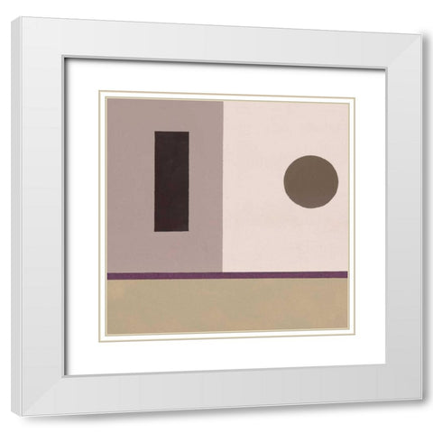 Barrel and Bin B White Modern Wood Framed Art Print with Double Matting by Bannister, Cory