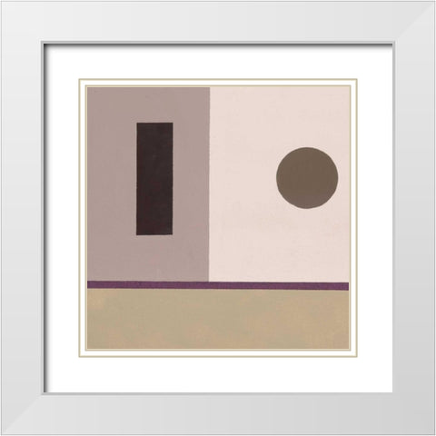 Barrel and Bin B White Modern Wood Framed Art Print with Double Matting by Bannister, Cory