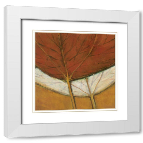 September Song I White Modern Wood Framed Art Print with Double Matting by Davies, Susan