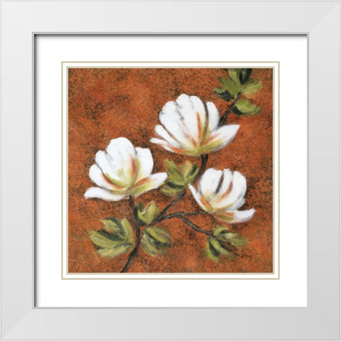 Natchez Mood II White Modern Wood Framed Art Print with Double Matting by King, Michael