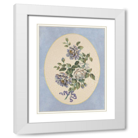 Mayfield Ovals I White Modern Wood Framed Art Print with Double Matting by Mayfield, Josiah