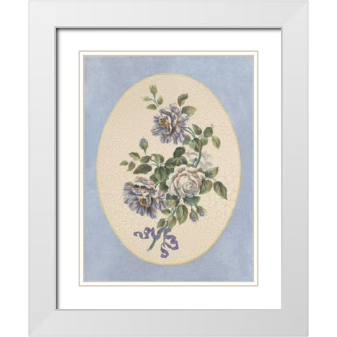 Mayfield Ovals I White Modern Wood Framed Art Print with Double Matting by Mayfield, Josiah