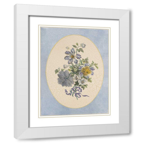Mayfield Ovals II White Modern Wood Framed Art Print with Double Matting by Mayfield, Josiah