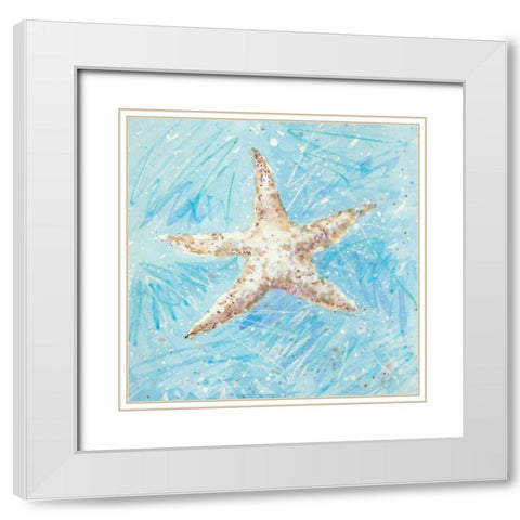 La Mer A White Modern Wood Framed Art Print with Double Matting by Sic, Jerry