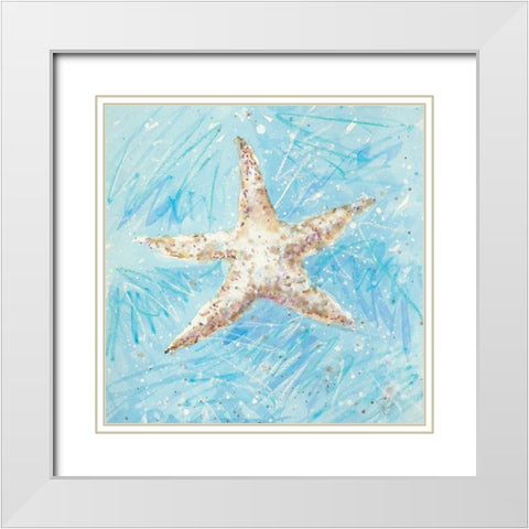 La Mer A White Modern Wood Framed Art Print with Double Matting by Sic, Jerry